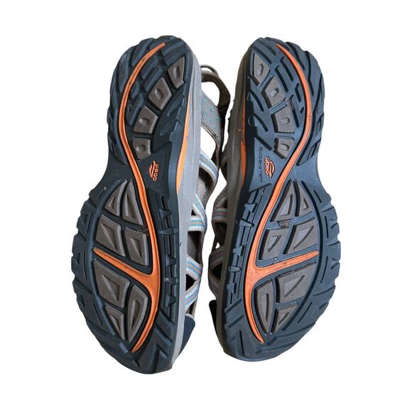 Abeo Gray and Orange  Sandals W 12 1/2 - Picture 4 of 6